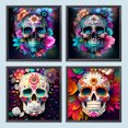 thumbnail image 3 of 4 piezas 5D DIY completo redondo taladro diamante pintura kit decoración del hogar arte artesanía, 3 of 9