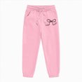 thumbnail image 6 of zuwimk Baby Girl Fall Winter Outfit Infant Letter Print Long Sleeve Sweatshirt and Jogger Pants Girl Clothes(Pink,9-10 Years), 6 of 6