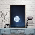 thumbnail image 3 of IDEA4WALL Framed Canvas Wall Art for Living Room, Bedroom Moon with Bright Canvas Prints for Modern Home Decoration Ready to Hang, 3 of 4