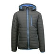 thumbnail image 2 of Men's Heavyweight Puffer Jacket With Contrast Color Trim & Detachable Hood (S-2XL), 2 of 8