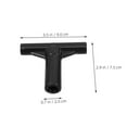 thumbnail image 2 of WHAMVOX 3Ud Conectores En T Para De Compatible Universal Negro Duradero, 2 of 8