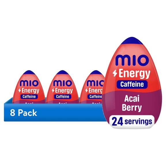 (8 pack) mio Energy Acai Berry Flavored with other natural flavor Liquid Water Enhancer, 3.24 fl oz Bottle
