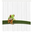 thumbnail image 3 of Ambesonne Animal Shower Curtain, Tropic Wild Rainforest, 69"Wx70"L, Green White, 3 of 5