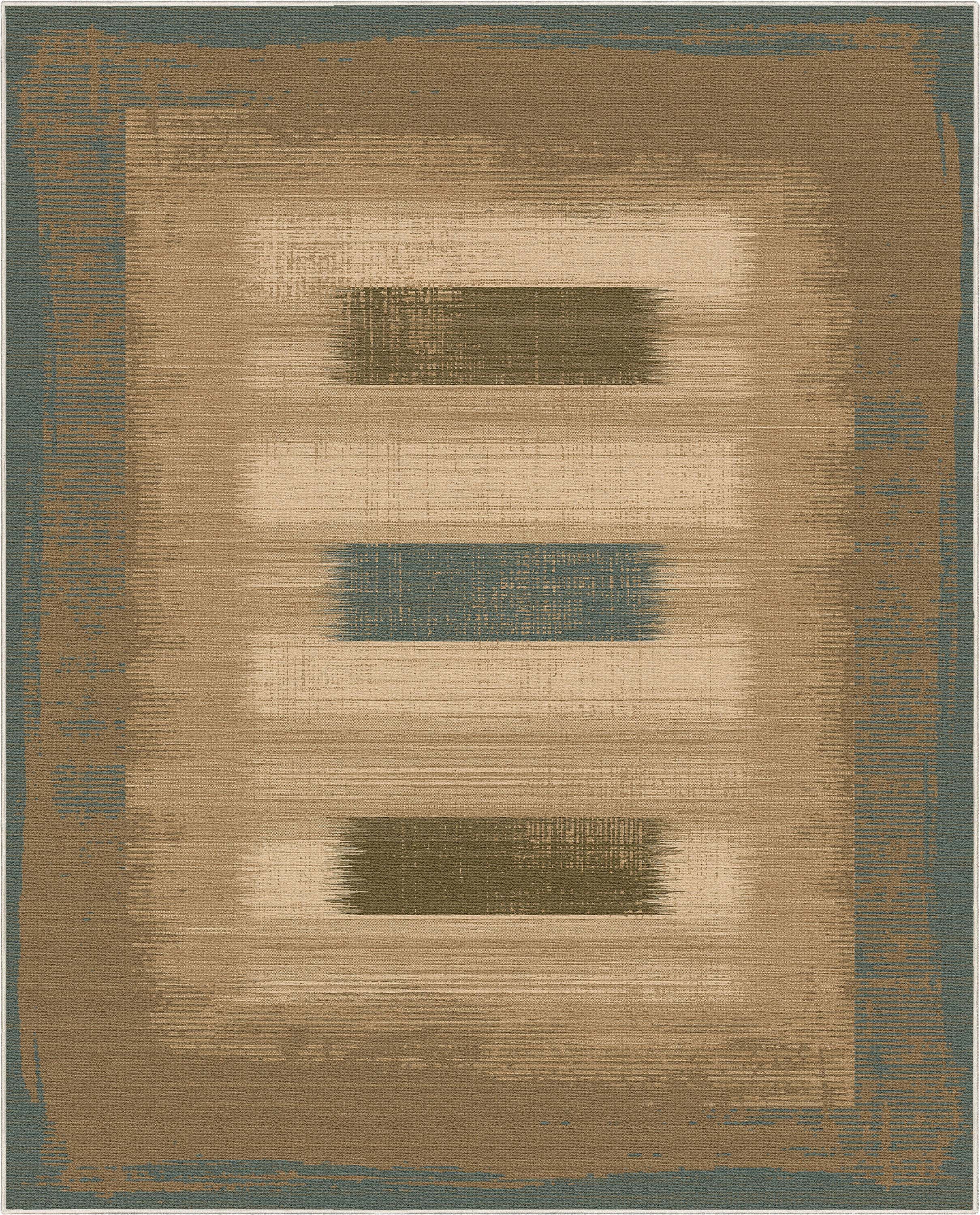 Well Woven Apollo Border Contemporary Blue 7'7" x 9'10" Area Rug for Living Room Dining Room Bedroom and Kitchen
