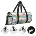 thumbnail image 5 of Bingfone Space Doodle Print Gym Duffle Backpack for Men Women,Travel Weekender Carry-On Bags with Detachable Back Pack Straps for Traveling Overnight Climb Sports, 5 of 8