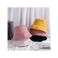 thumbnail image 3 of Women Autumn Winter Bucket Hat Warm Wool Windproof Fisherman Hat Double-Sided Wearable Cap, 3 of 5