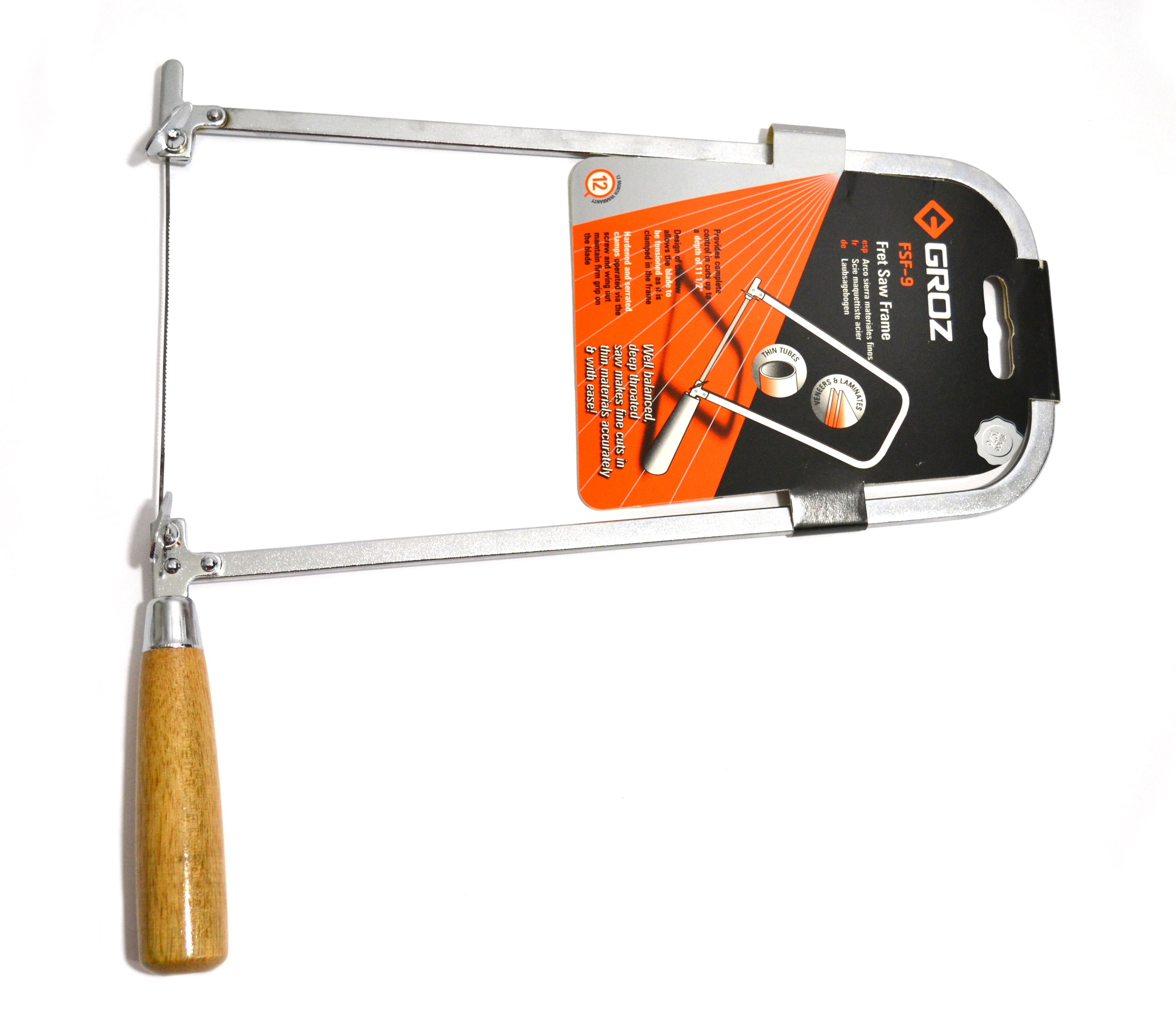 GROZ 30222 Fret Saw, 5.5" 11.5", Cutting Depth