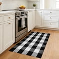 thumbnail image 6 of Brisasol Outdoor Indoor Doormat 2.3x3.6 Black and White Buffalo Plaid Rug Washable Outdoor Rug Front Door Mat Layered Door Mat for Porch, Entryway Patio, 6 of 8