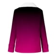 thumbnail image 4 of Winter Warm Plus Size Jackets for Womens Fashion Zip Up Composite Plush Button Lapels Jacket Outwear Coat, 4 of 6