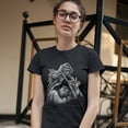 thumbnail image 3 of Tee Hunt Reaper Biker T-Shirt Skeleton Biker Forever Women's T-Shirt Tee, 3 of 5