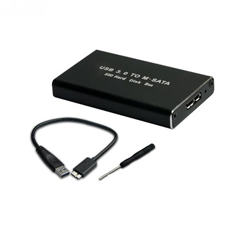 6X MSATA to USB 3.0 SSD Enclosure External Hard Drive Disk Box Storage Case Adapter for 30X50mm 30X30mm MSATA SSD