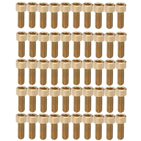 

2024 Big sale 50Pcs Cap Hex Socket Screw Copper Fastener Hardware Tools Industrial Supplies M6M6x16mm