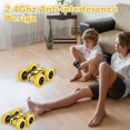 thumbnail image 3 of LNGOOR Voiture Télécommandée Cascade Voitures RC 90 Min de Jeu 2,4 GHz Double Face Rotation 360° Crawler RC avec Phares 4WD Tout-Terrain Drift Voiture RC de Course Jouet pour Garçons et Filles de 6 à 12 Ans, 3 of 6