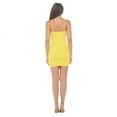 thumbnail image 5 of Yellow Medium Size Women's Sleeveless Mini Cocktail Dress, Spaghetti Strap Bodycon Sexy Going Out Party, Trendy Spring Summer 2024, 5 of 6
