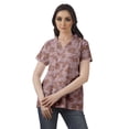 thumbnail image 2 of Moomaya Chemise Tunique Style Enveloppant pour Femmes en Coton Décontracté Col Classique Boutonné, 2 of 6
