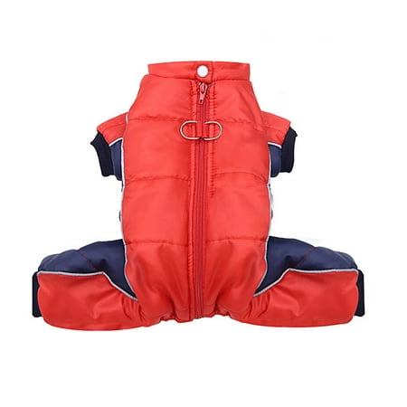 

TOYMYTOY 1Pc Pet Dogs Thicken Winter Coat Waterproof Warm (Red and Blue)