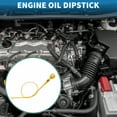 thumbnail image 2 of Varilla de aceite del motor Unique Bargains No.15650RNAA00 Indicador de nivel de aceite de doble orificio para Honda Civic 2015 2 Puertas EX, 2 Puertas EX-L Plástico Metal Amarillo, 2 of 6