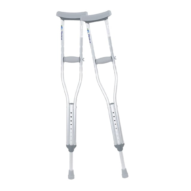 Muletas Axilares Ajustables De Aluminio Grande Medical Store HE-5300G