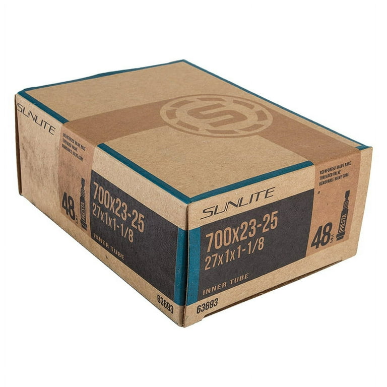 SUNLITE Standard Presta Valve 700x23-25 (27x1x1-1/8) Tube 48mm