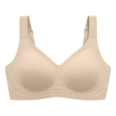 Blphud Bras Women Plus Size Bras for Women Push Up Women s without Steel Ring Movement Seamless Gathering Adjustment Yoga Sleep Large Bra Lingerie for Women Sports Bras for Women Beige XL