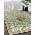 thumbnail image 3 of Ahgly Company Machine Washable Indoor Rectangle Traditional Dark Moccasin Green Area Rugs, 2' x 4', 3 of 7