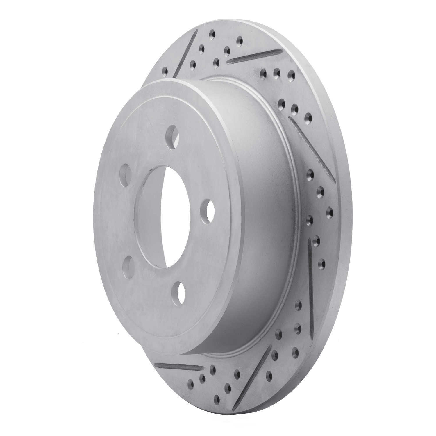 Dynamic Friction Company 830-42028L DFC Geoperformance Rotor - Drilled and Slotted