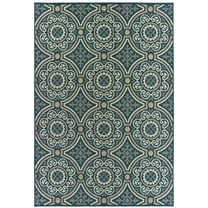 Avalon Home Lakeland Interlocking Medallions Indoor/Outdoor Area Rug
