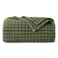 thumbnail image 1 of Manta Bedsure Cooling Waffle de algodón, tamaño Twin XL, verde, 168 x 229 cm, 1 of 1