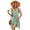 Green, variant on HVEOO Beach Dresses for Women Sleeveless V Neck Midi Dress Boho Summer Sundress, Black Size S