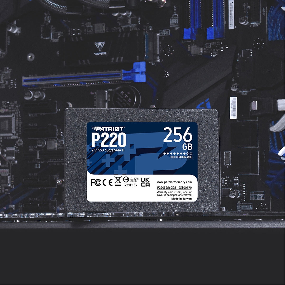 Patriot Memory, Patriot P220 512GB Internal SSD, SATA 3 2.5