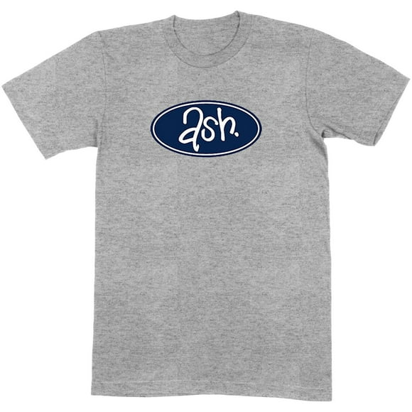 Ash  Adult Retro Logo Cotton T-Shirt