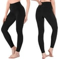 thumbnail image 2 of High Waisted Leggings for Women - Full Length Capri Buttery Soft Yoga Pants for Workout Athletic, 2 of 7