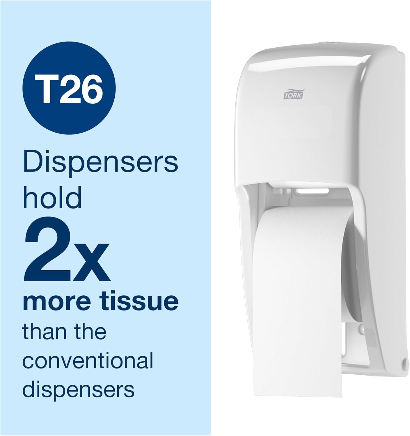 High-Capacity Toilet Paper Roll White T26, Advanced, 2-Ply, 36 x 1000 sheets, 110292A