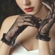 thumbnail image 1 of Guantes de mujer Accesorios de disfraces de moda perfecl accesorios de dedos completos Guantes cortos de encaje Elegante para banquete, 1 of 8