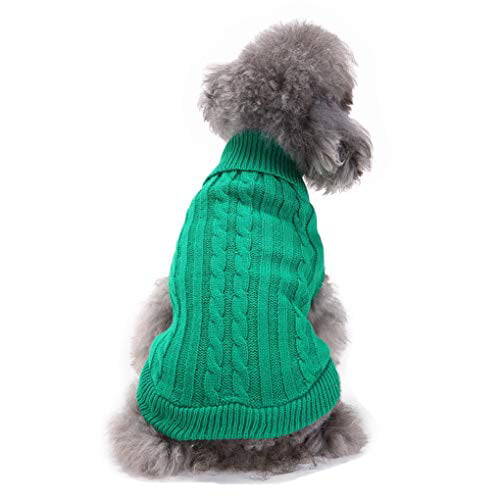 CHBORCHICEN Small Dog Sweaters Knitted Pet Cat Sweater Warm Dog Sweatshirt Dog Winter Clothes Kitten Puppy Sweater 