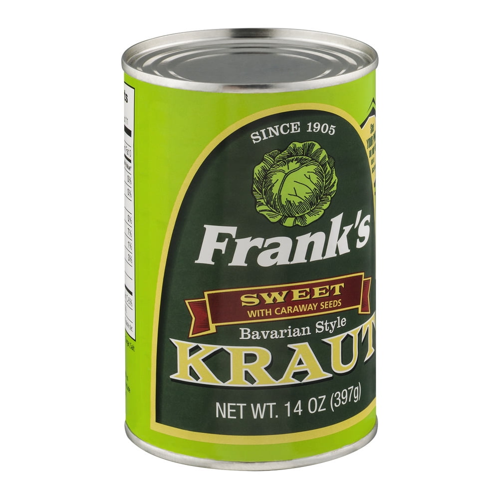 (24 pack) Frank's Bavarian Style Sauerkraut, 14 oz, Can