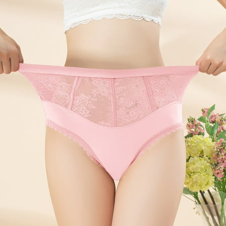 

2PC Seamless Underwear For Women Underwear Cotton Bikini Panties Lace Soft Hipster Panty Ladies Stretch Briefs