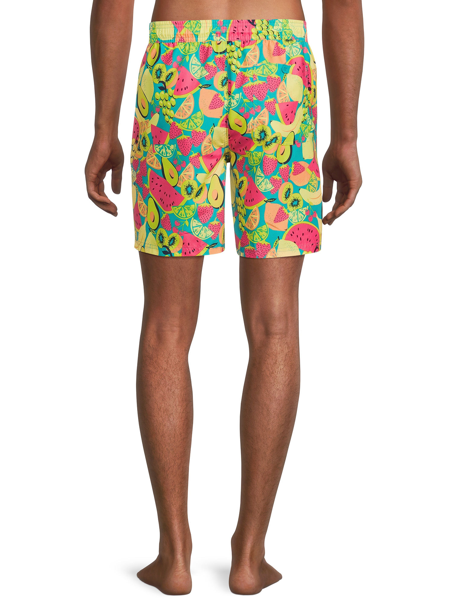 No Boundaries Men's & Big Men's 7" Printed Swim Trunks