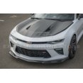 thumbnail image 3 of Replacement For 2016-2022 Chevrolet Camaro SS 2019-2022 Chevrolet Camaro LT LS RS | ZL1 Style ABS Plastic Hydro-Dipped Carbon Fiber Front Bumper Lip Splitter, 3 of 12