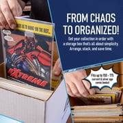 Premium Comic Book Storage Boxes | Short Cardboard Comic Book Box. Thick White Comic Box. Comic Storage Box for 150-175 Books. Comic Book Storage Case/Bin to Showcase Collectibles. (5 Pack)