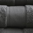 thumbnail image 3 of Madison Park 8-Piece Luxury Cotton Towel Set, 800GSM Bath Towels, Ultra Soft & Absorbent, Grey, 3 of 7