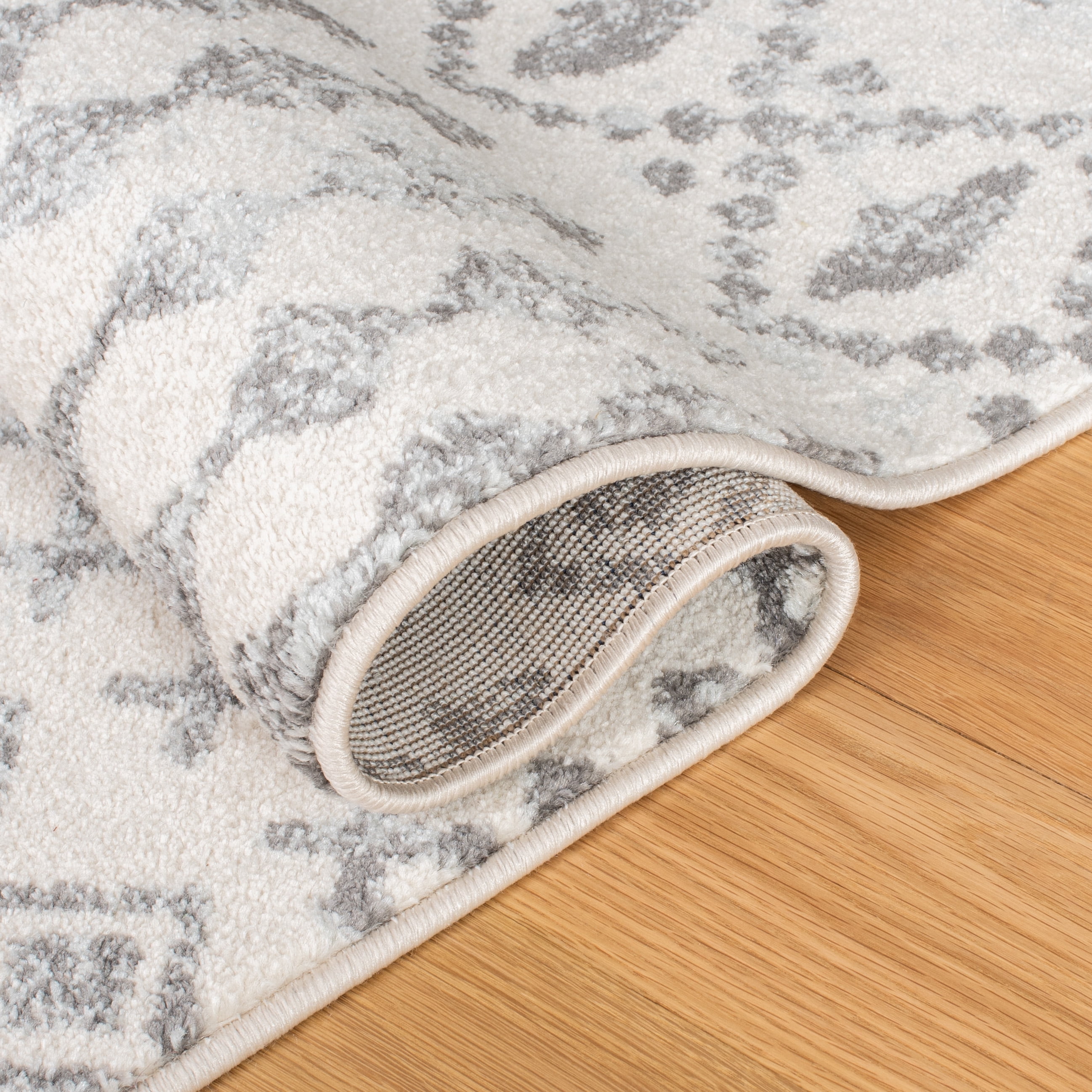 SAFAVIEH Mercer Everitt Distressed Runner Rug, Ivory/Grey, 2' x 8'