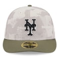 thumbnail image 2 of Men's New Era Light Beige/Olive New York Mets 2025 Armed Forces Day Low Profile 59FIFTY Fitted Hat, 2 of 5