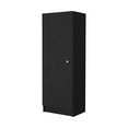 thumbnail image 2 of Knubmt Single Door Kitchen Pantry Cabinet with 4 Shelves, Wood Storage Cabinet for Home, Living Room, Kitchen, 2 of 7
