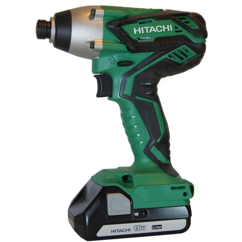 Hitachi WH18DGL Cordless Impact Driver Kit, 18 V, LithiumIon, 1.3 Ah