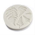 thumbnail image 3 of 1pc Round Fern Leaf Shape Liquid Silicone Mold, Handmade Craft Baking Cake Leaf Decorating Chocolate Fondant Mould Modeling Tool, 3 of 4