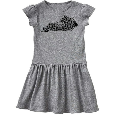 

Inktastic Kentucky Silhouette Mandala Gift Toddler Girl Dress