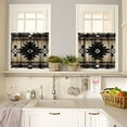 thumbnail image 2 of Aztec Kitchen Curtains Tiers and Valance Curtain Sets Southwestern Native Tribal Retro Decorative Cafe Curtains Set for Kitchen Living Room Bathroom 52x18 & 27x24x2, 3 Panel, 2 of 3