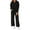 Black, variant on Women's Lounge Set V Neck Lapel Collared Sweatshirt and Sweatpants 2 Piece Matching Sweatsuit Track Suits