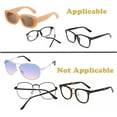 thumbnail image 6 of Eyeglass Nose Pads, Soft Non-Slip Foam Nose Pads Self Adhesive for Sunglasses,Plastic Frames Glasses,Glasses,D-Shape,20 Pairs(Black), 6 of 6